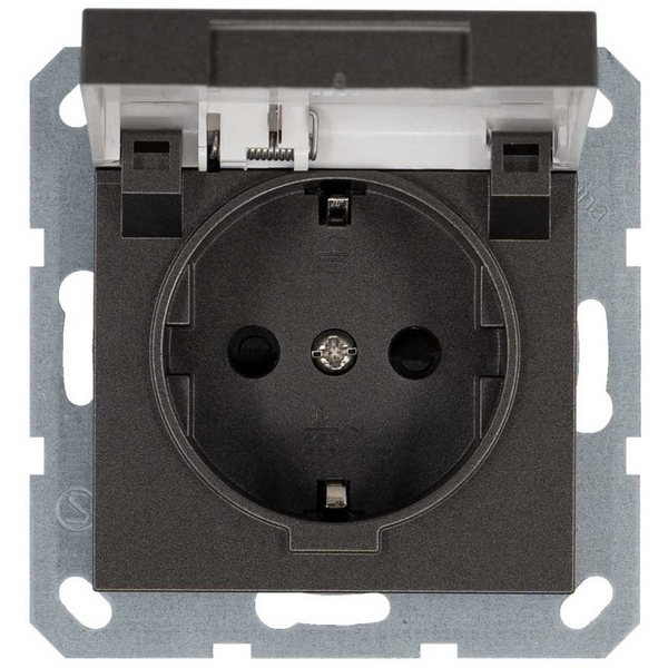 

Розетка с защитной крышкой и шторками (мокко) Jasmart G-Classic G5505Z, G-Classic G5505Z