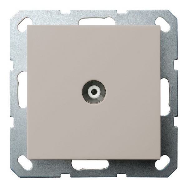 

ТВ-розетка оконечная (тауп soft touch) Jasmart G-Classic G6001T, Серо-коричневый, G-Classic G6001T