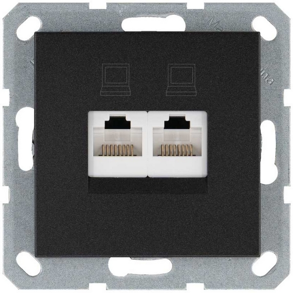 Изображение товара Розетка Ethernet RJ-45 двойная Jasmart G-Classic G6106B