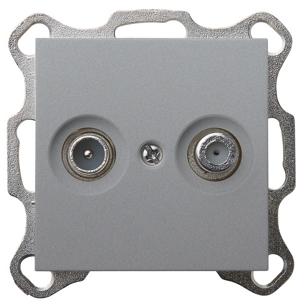 

ТВ-розетка + акустическая (алюминий) Jasmart G-Classic G6205S, G-Classic G6205S