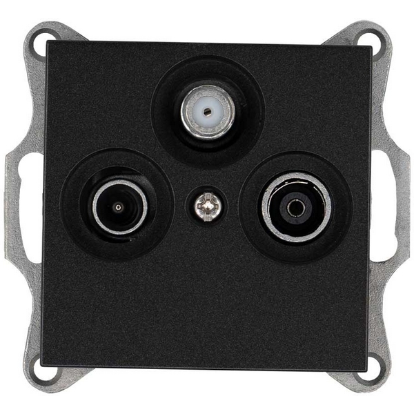 

Розетка проходная TV+SAT + акустическая (антрацит) Jasmart G-Classic G6207B, G-Classic G6207B