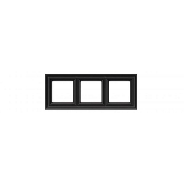 Изображение товара Рамка 3-местная шоколад матовый, Barocco Kanlux 1023500343