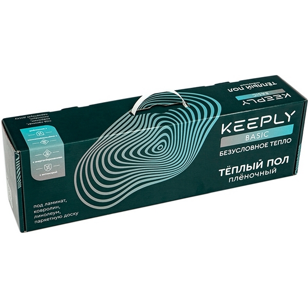 

Комплект тёплого пола KEEPLY 140 Вт/м, Basic, 5 м.кв, 700Вт (10х0,5 м), Basic 140 KPL005508