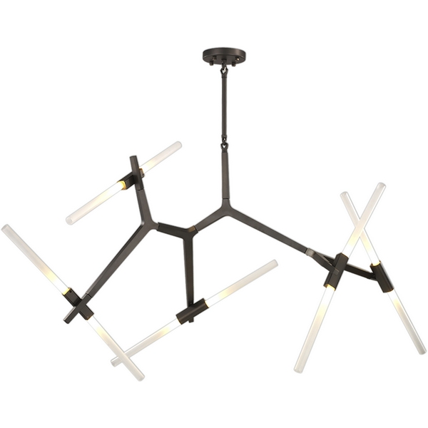 

Подвесная люстра светодиодная Kink Light Никс 07531-10,19, Черный, Никс 07531-10,19