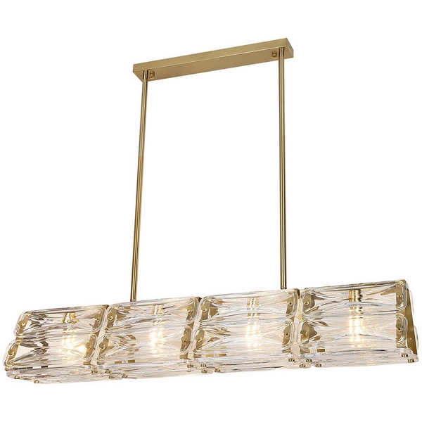 

Потолочная люстра на штанге Kink Light Тира 07598-100,36 латунь, Прозрачный, Тира 07598-100,36