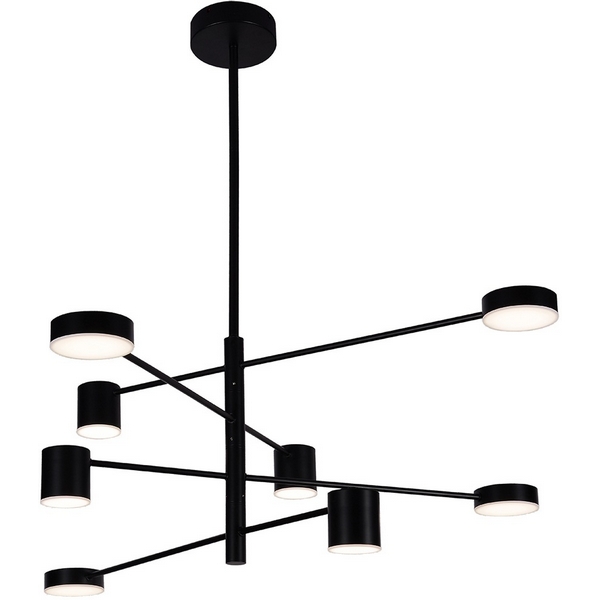 

Потолочная люстра на штанге диммируемая Kink Light Мекли 07650-8D,19(3000K) черный Led 4*12w+4*16w, Мекли 07650-8D,19(3000K)