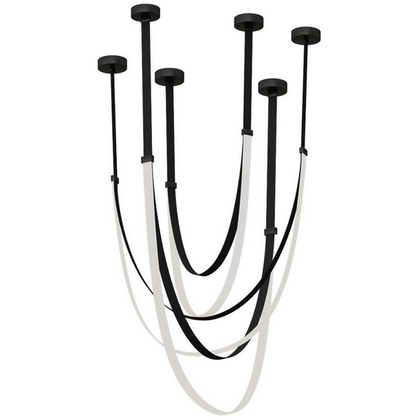

Подвесной светодиодный светильник Kink Light Лирд 07689A-150+180+210,19, Черный, Лирд 07689A-150+180+210,19