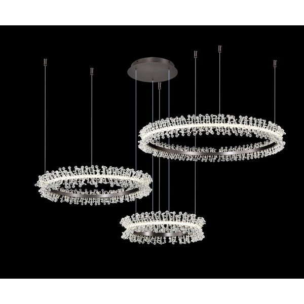 

Подвесной светильник светодиодный Kink Light Лаура 08246,29PA черный жемчуг Led 110W с пультом ДУ, Прозрачный, Лаура 08246,29PA