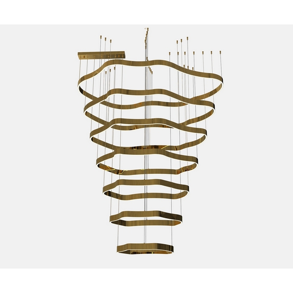 

Подвесной светильник диммируемый с ПДУ Kink Light Хейла 08264-7A,36, Латунь, Хейла 08264-7A,36