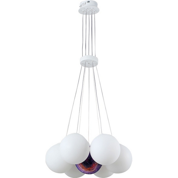 

Подвесной светильник Kink Light Алди 08475-7,01 белый E27 7*5W шарики, Алди 08475-7,01