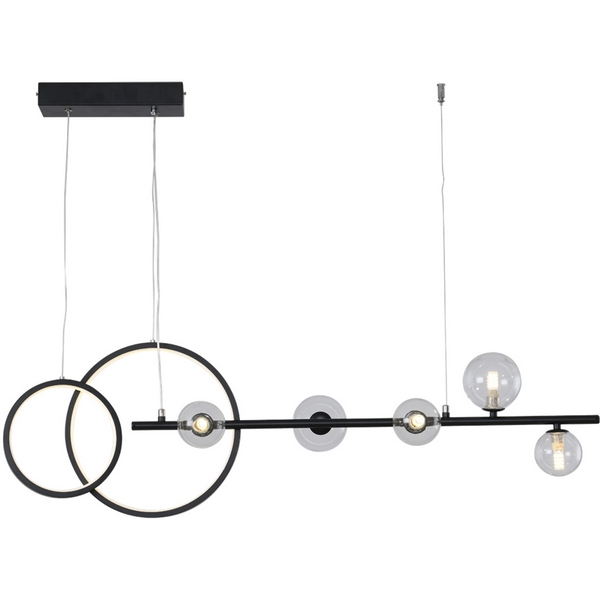

Подвесная люстра светодиодная Kink Light Иона 09408-5,19, Черный, Иона 09408-5,19