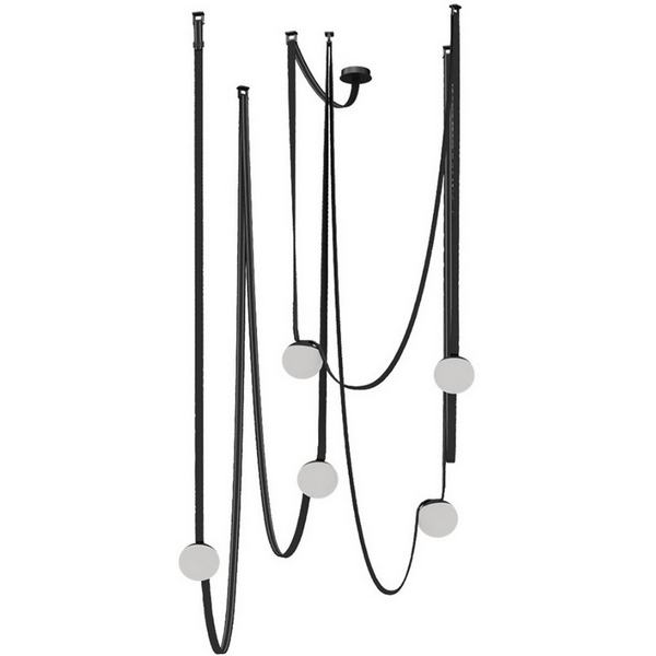 

Комплект ременной трековой системы Kink Light Сатори 6424-2K,19 черный Led 5*12W, Сатори 6424-2K,19