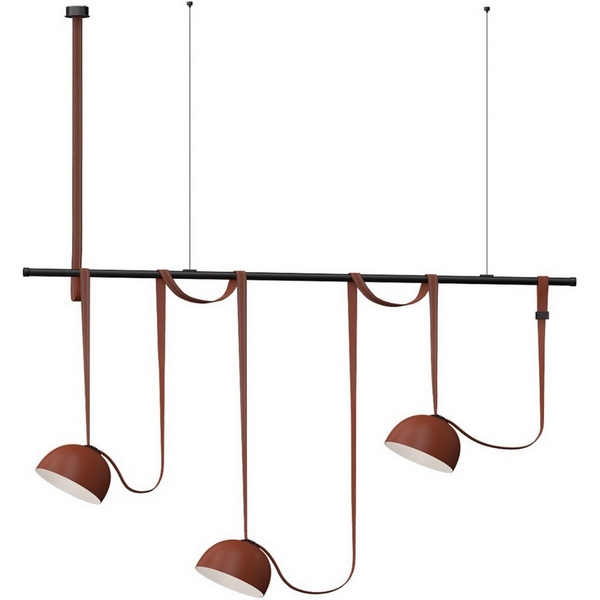 

Комплект ременной трековой системы Kink Light Сатори 6426-1K,06 терракотовый Led 3*15W, Сатори 6426-1K,06