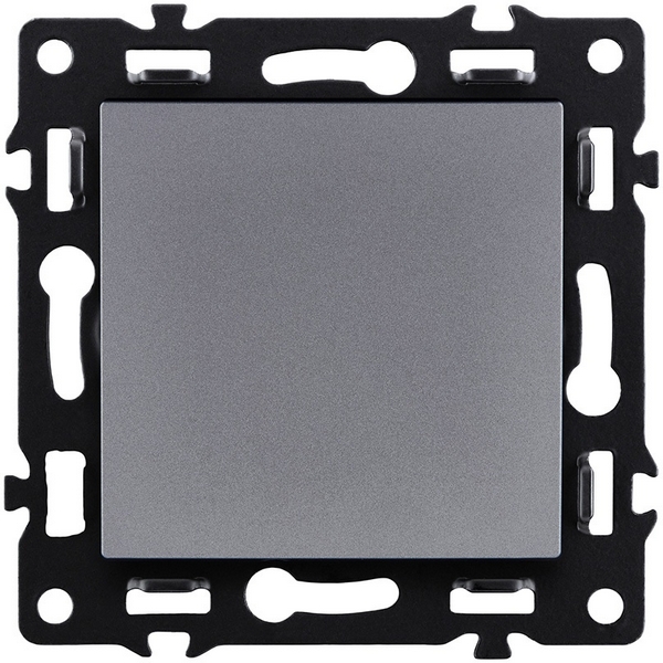 

Выключатель 1-клавишный 10А/250В серый Kollinger Asthetik AS-001GY, Asthetik AS-001GY