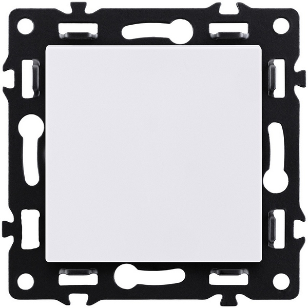 Изображение товара Выключатель кнопочный 1-клавишный 10А 250В белый Kollinger Asthetik AS-006WH