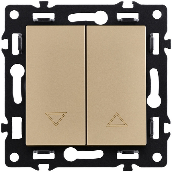 Изображение товара Механизм управления жалюзи 2-клавишный Kollinger Asthetik AS-013GD золотой