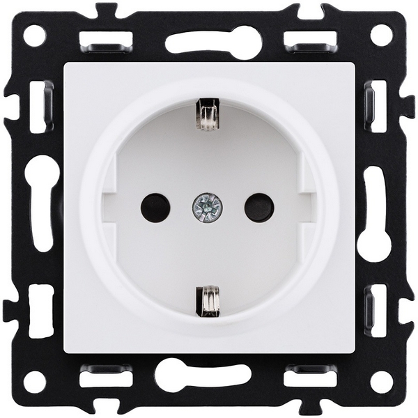 

Розетка штепсельная SCHUKO 16A/250 В белый Kollinger Asthetik AS-014WH, Asthetik AS-014WH