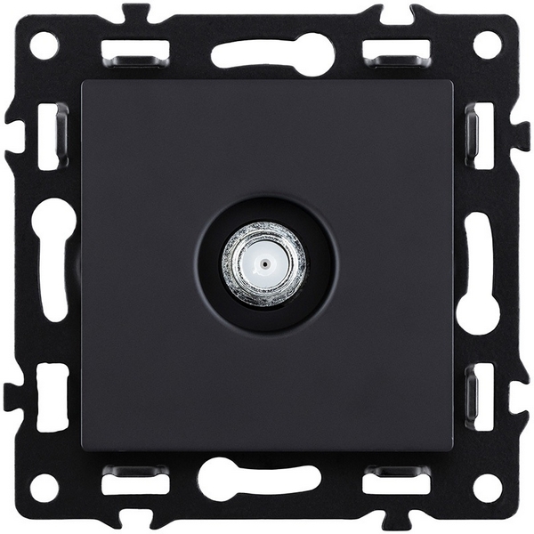 Изображение товара Розетка TV Kollinger Asthetik AS-020BK черная встраиваемая