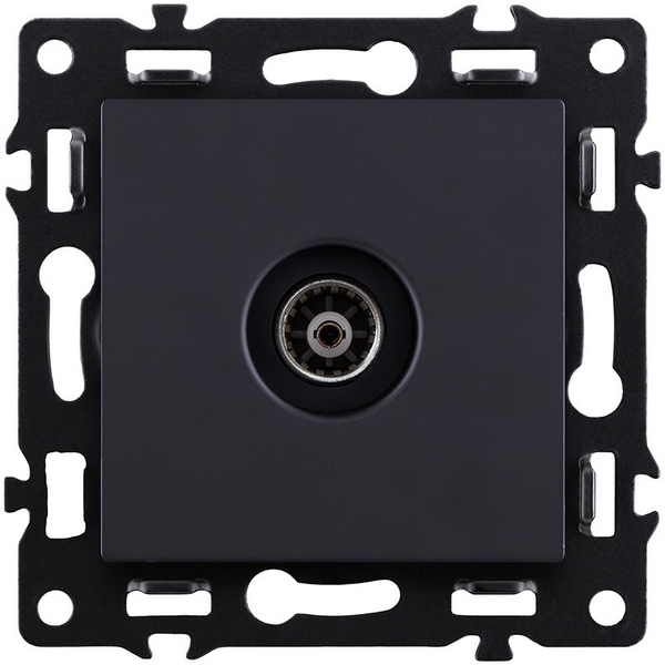 Изображение товара Розетка спутниковая SAT черный Kollinger Asthetik AS-021BK для надежных соединений