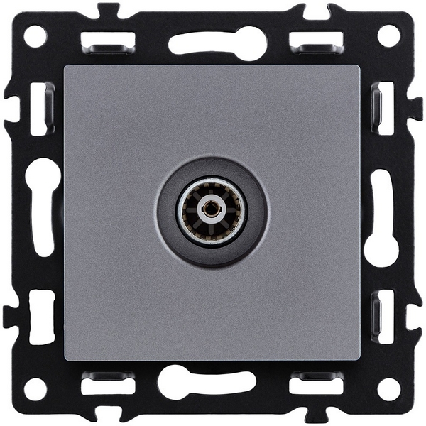 Изображение товара Розетка спутниковая SAT серый Kollinger Asthetik AS-021GY для встроенного монтажа