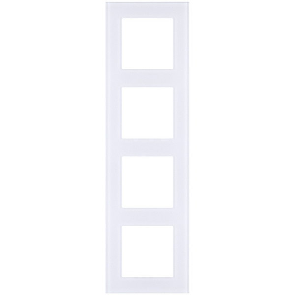 Изображение товара Рамка 4-постовая стекло белая Kollinger Asthetik AS4WH