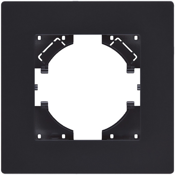 Изображение товара Рамка 1 постовая черный матовый Kollinger Aspekt AT1BM