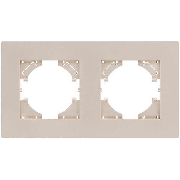 Изображение товара Рамка 2-постовая золотой Kollinger Aspekt AT2GD для электроприборов