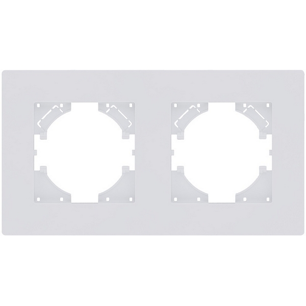 Изображение товара Рамка 2-постовая белый матовый Kollinger Aspekt AT2WM