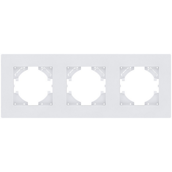 Изображение товара Рамка 3-постовая белая Kollinger Aspekt AT3WH для электроустановочных изделий