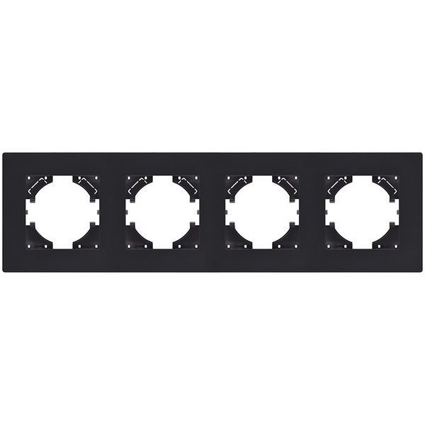 Изображение товара Рамка 4-постовая черный матовый Kollinger Aspekt AT4BM