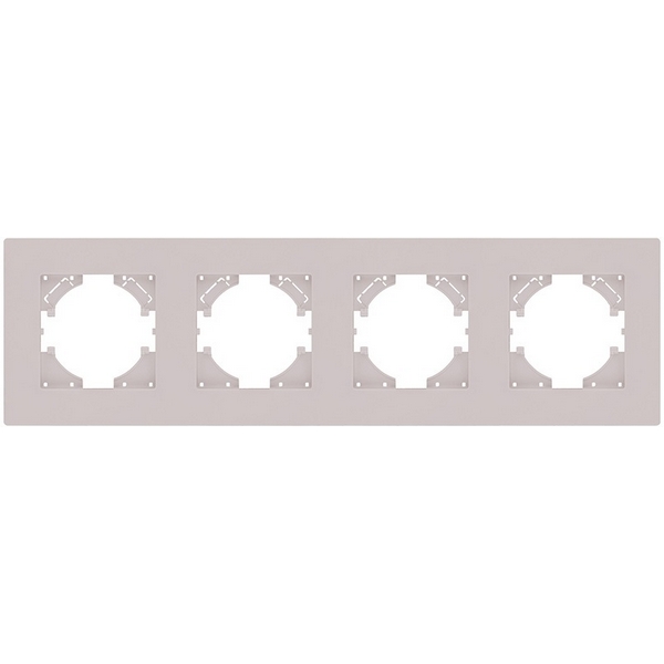 Изображение товара Рамка 4-постовая кашемир матовая Kollinger Aspekt AT4CM