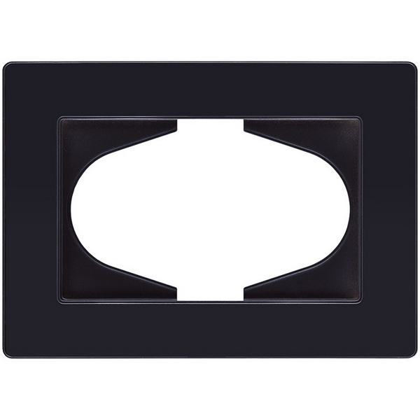 Изображение товара Рамка для двойной розетки черный Kollinger Eleganz Acryl EA120BK
