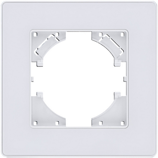 Изображение товара Рамка 1-постовая Kollinger Eleganz Acryl EA1WH белая матовая