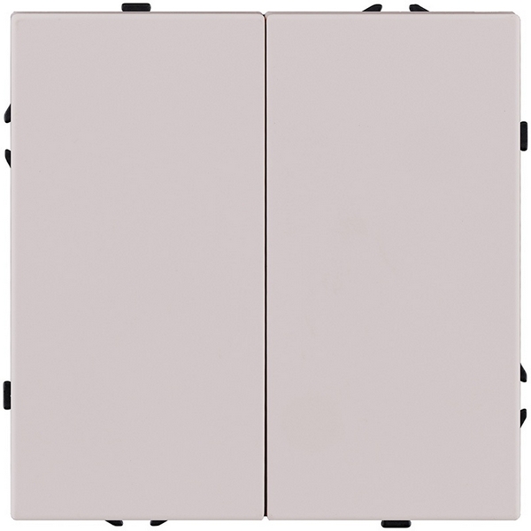 Изображение товара Выключатель 2-клавишный 10А 250В кашемир матовый Kollinger