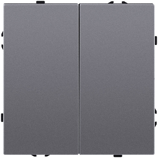 

Выключатель 2-клавишный 10А/250В серый Kollinger Eclipse EC-004GY, Eclipse EC-004GY