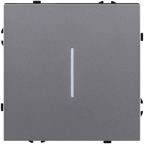 

Выключатель 1-клавишный 10А/250В с LED подсветкой, серый Kollinger Eclipse EC-007GY, Eclipse EC-007GY