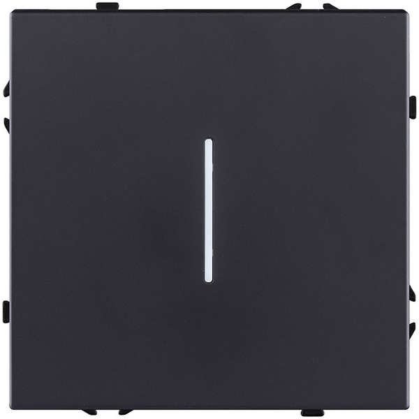 

Выключатель 1-клавишный проходной 10А/250В с LED подсветкой, черный матовый Kollinger Eclipse EC-008BK, Eclipse EC-008BK