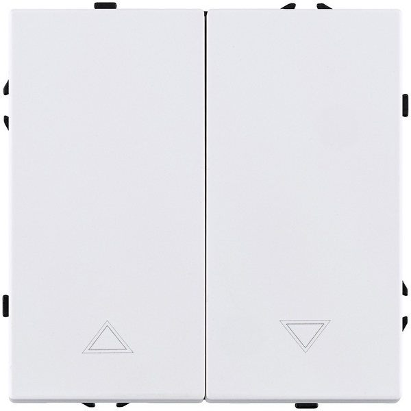 Изображение товара Механизм управления жалюзи Kollinger Eclipse EC-013WH, двухклавишный, белый матовый