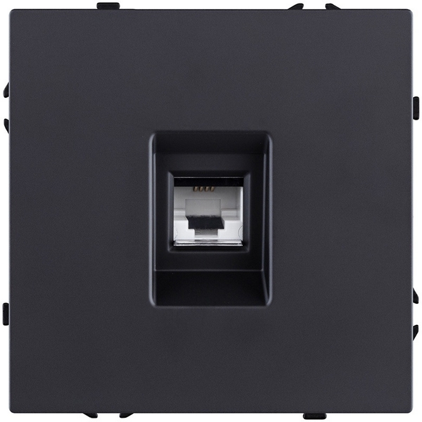 

Розетка телефонная RJ11 черный матовый Kollinger Eclipse EC-019BK, Eclipse EC-019BK