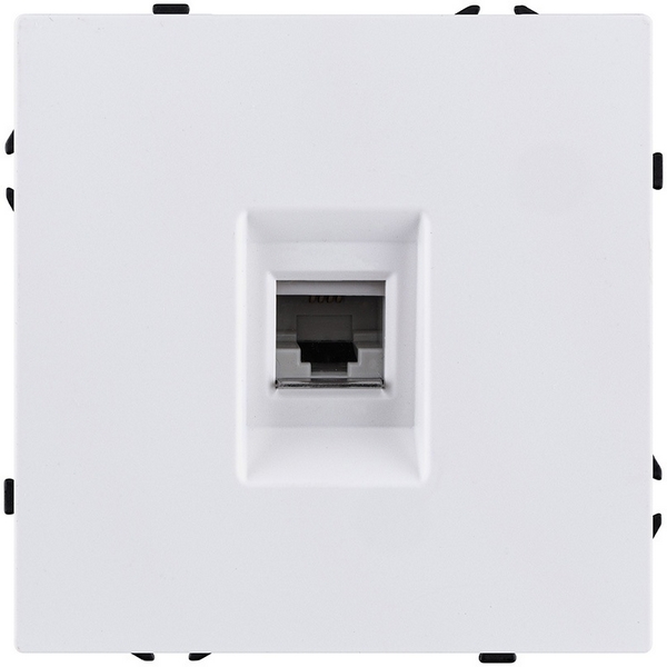 Изображение товара Телефонная розетка RJ11 белая Kollinger Eclipse EC-019WG глянцевая встраиваемая