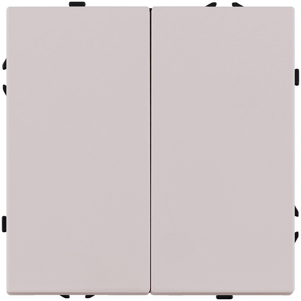 Изображение товара Кнопочный выключатель 2-клавишный Kollinger Eclipse EC-025CM кашемир IP20