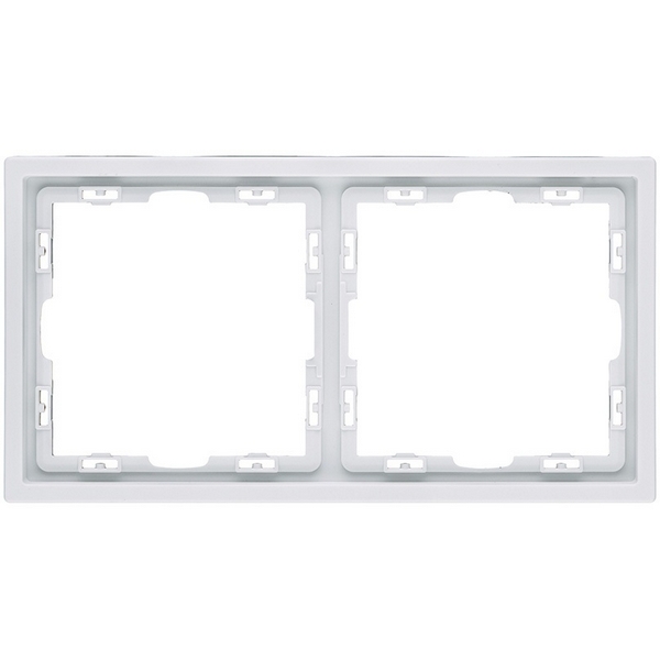 Изображение товара Рамка 2-постовая белая глянцевая Kollinger Eclipse EC2WG