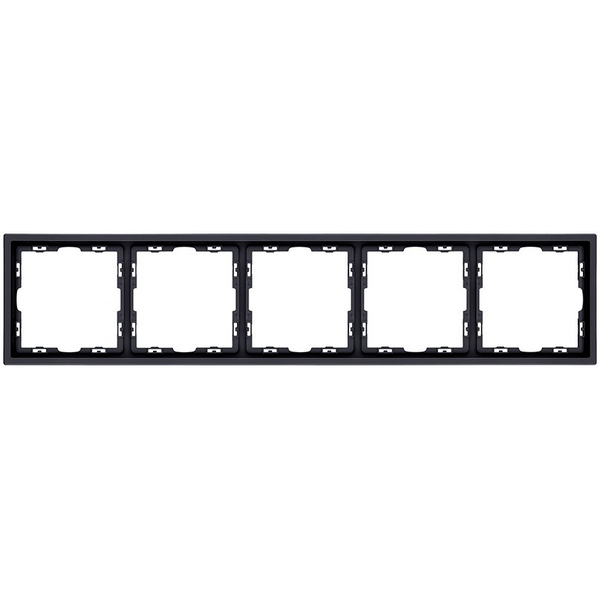 Изображение товара Рамка 5-постовая черного матового цвета Kollinger Eclipse EC5BK
