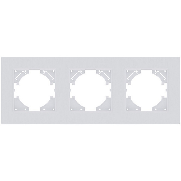 Изображение товара Рамка 3-постовая белая матовая Kollinger Eleganz Plex EP3WM