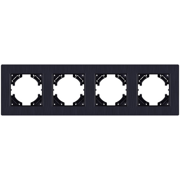 

Рамка 4-постовая черный Kollinger Eleganz Plex EP4BK, Eleganz Plex EP4BK