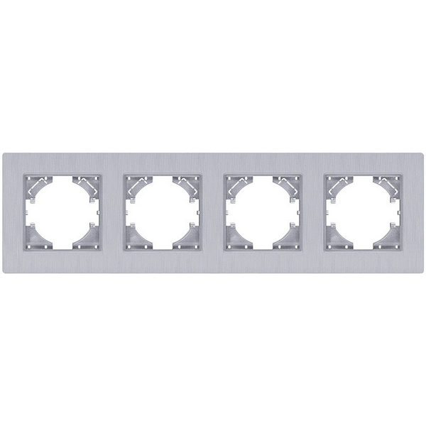 Изображение товара Рамка 4-постовая серая Kollinger Eleganz Plex EP4GY