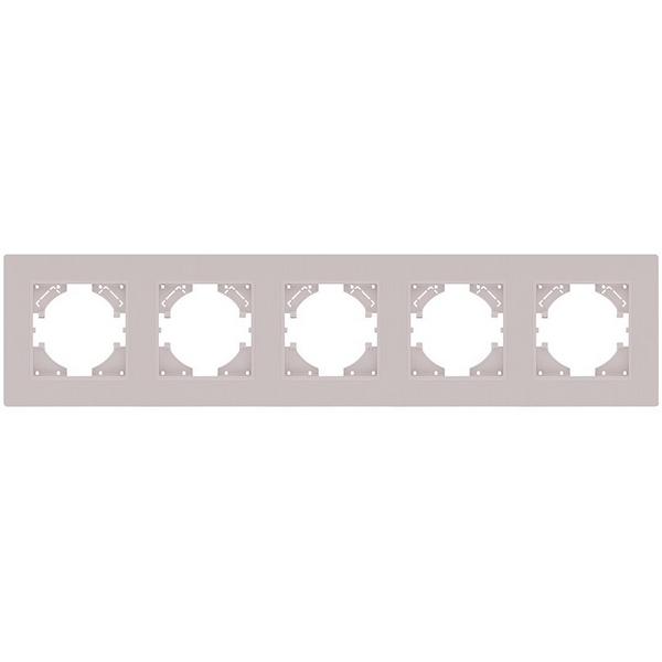 Изображение товара Рамка 5-постовая кашемир матовый Kollinger Eleganz Plex EP5CM