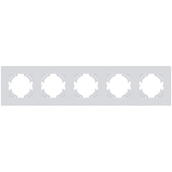 Изображение товара Рамка 5-постовая белый матовый Kollinger Eleganz Plex EP5WM
