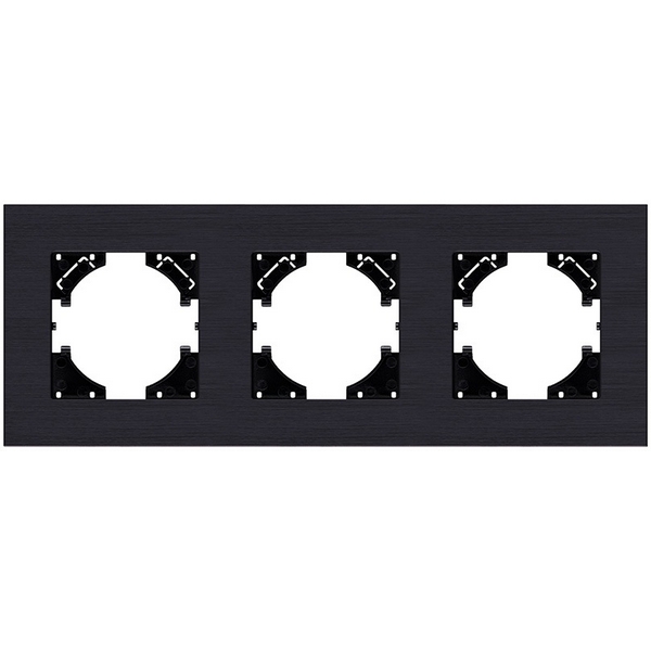 

Рамка 3-постовая черный Kollinger Reflex AL RA3BK, Reflex AL RA3BK