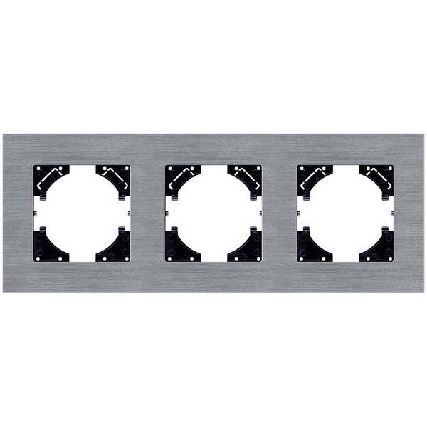 

Рамка 3-постовая серый Kollinger Reflex AL RA3GY, Reflex AL RA3GY